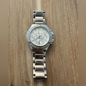 Michael Kors Silver Watch w/Rhinestone XS
